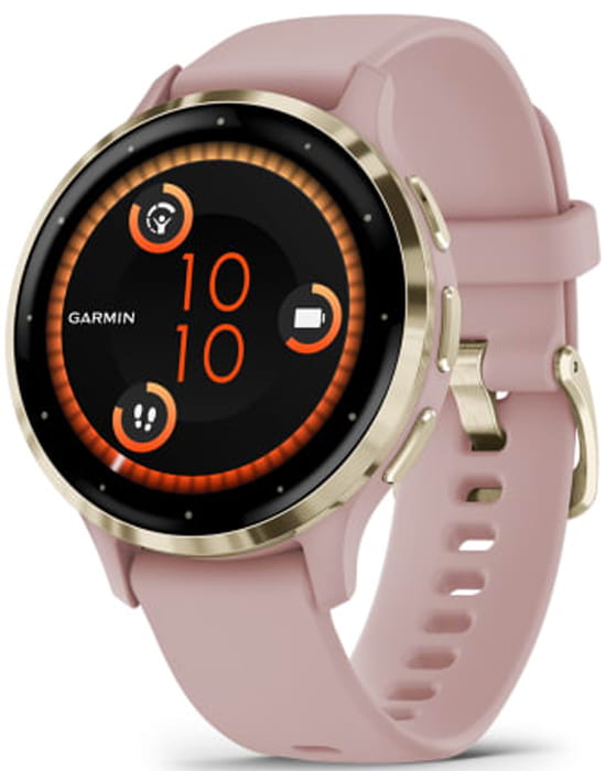 Garmin Garmin Venu 3S 010-02785-03  010-02785-03 электронные мужские часы  циферблат, браслет силикон — вид спереди